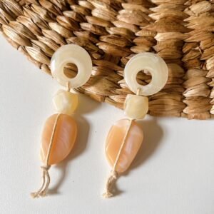 Maxi brinco - acrílico nude