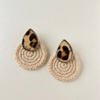Brinco Gota Animal Print