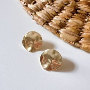 Mini brinco círculo martelado